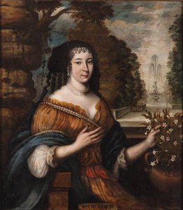 Retrato de Madeleine de Scudéry 1607-1701, século XVII. de Unbekannt