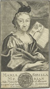 Retrato de Maria Sibylla Merian 1647-1717, 1755. de Unbekannt