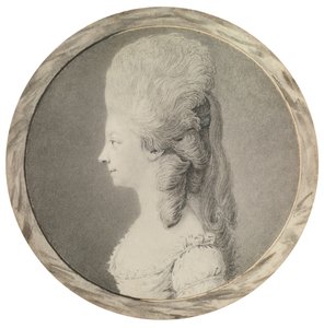 Retrato de Marie Louise de Savoy 1749-1792, princesa de Lamballe, segunda metade do século XVIII de Unbekannt