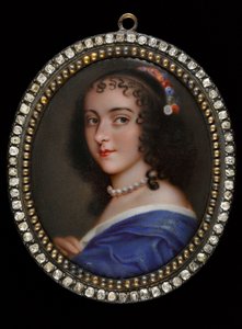Retrato de Ninon de Lenclos 1620-1705, início do 18º cen. de Unbekannt