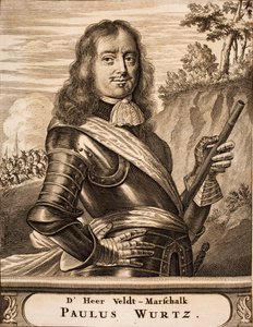 Retrato de Paul Würtz 1612-1676 De: local da guerra, 1675. de Unbekannt