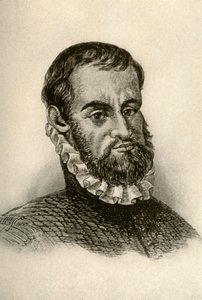 Retrato de Pedro Menendez de Aviles, mostrando o vestido espanhol, c1570-1580, 1937. de Unbekannt