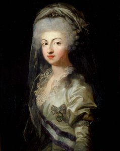Retrato da princesa Carolina Maria Teresa Giuseppa de Parma 1770-1804, final do século XVIII