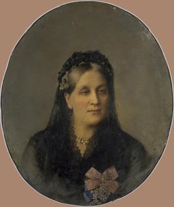 Retrato da princesa Maria Alexandrovna Dolgorukaya, née Apraxina 1816-1892, segunda metade dos 19 de Unbekannt
