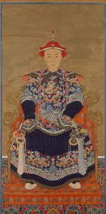 Retrato do imperador de Qianlong como jovem, século XIX. de Unbekannt