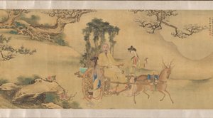Retrato de Shaoyu disfarçado de Liu Ling, ca. 1795. de Unbekannt