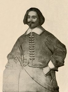 Retrato de Sir John Leverett, com casaco amarelo e faixa de soldados comuns, 1640-1660, 1937. de Unbekannt