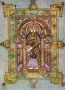 Retrato de São Mateus, 800 dC, século XX de Unbekannt