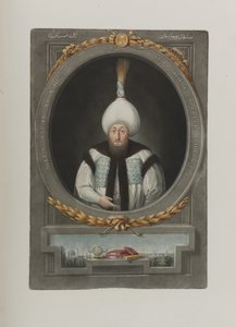 Retrato do sultão Mustafa III 1717-1774, 1815 de Unbekannt