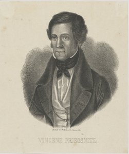 Retrato de Vincenz Priessnitz 1799-1851, c. 1840 de Unbekannt