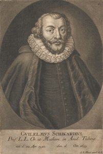 Retrato de Wilhelm Schickard 1592-1635. de Unbekannt