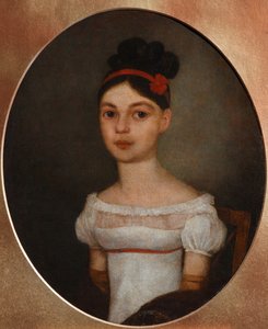 Retrato de Yelizaveta Fyodorovna Ozerova, née Zagryazyskaya 1800-1885, c. 1815 de Unbekannt