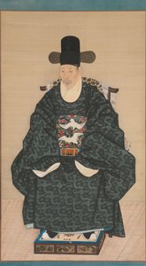 Retrato de Yun Dongseom 1710-1795, ca. 1790-1805. de Unbekannt