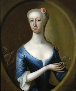 Retrato de uma senhora, c. 1740. de Unbekannt