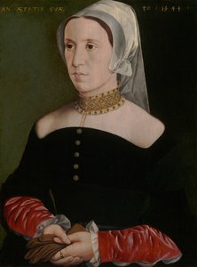 Retrato de uma mulher, 1544. de Unbekannt