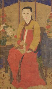 Retrato de uma mulher, início do século XX ca. 1920-40. de Unbekannt