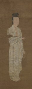 Retrato de uma mulher de branco: Lu Meiniang, século XIV. de Unbekannt