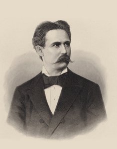 Retrato do pianista e compositor Xaver Scharwenka 1850-1924, c. 1880 de Unbekannt