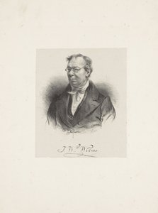 Retrato do compositor Johann Wilhelm Wilms 1772-1847, 1835. de Unbekannt
