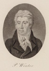 Retrato do compositor Peter von Winter 1754-1825, ca 1825. de Unbekannt