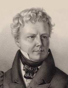 Retrato do compositor Xaver Schnyder von Wartensee 1786-1868, 1832. de Unbekannt