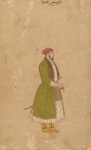 Retrato do corretor Mirza Muizz, c. 1680-1700. de Unbekannt