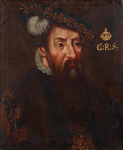 Retrato do rei Gustav I da Suécia 1496-1560, um 1700
