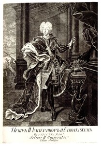 Retrato do czar Pedro II da Rússia 1715-1730 de Unbekannt