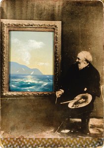 Retrato do artista Ivan Aivazovsky 1817-1900, 1889 de Unbekannt