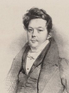 Retrato do compositor Auguste-Mathieu Panseron 1796-1859, 1820. de Unbekannt