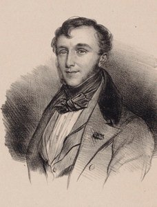 Retrato do compositor Friedrich Kalkbrenner 1785-1849. de Unbekannt