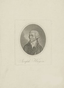 Retrato do compositor Joseph Haydn 1732-1809, de 1800. de Unbekannt