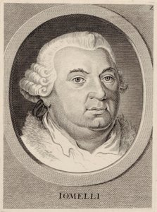Retrato do compositor Niccolò Jommelli 1714-1774. de Unbekannt