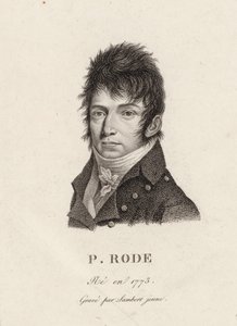 Retrato do compositor Pierre Jacques Joseph Rode 1774-1830. de Unbekannt
