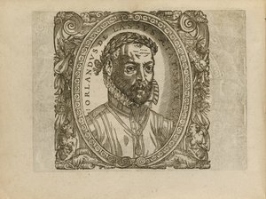 Retrato do compositor Roland de Lassus 1532-1594, 1560 de Unbekannt