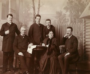 Retrato da família de Sophia Perovskaya, década de 1860 de Unbekannt