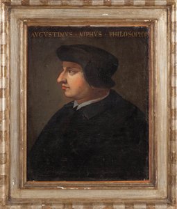 Retrato do filósofo Agostino Nifo, século XVIII. de Unbekannt