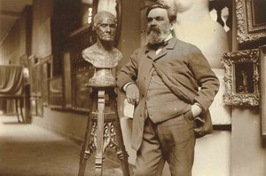 Retrato do escultor Alfred Boucher 1850-1934, 1910s. de Unbekannt