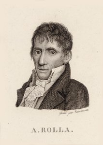 Retrato do violinista e compositor Alessandro Rolla 1757-1841, 1790. de Unbekannt
