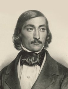 Retrato do violinista e compositor Delphin Alard 1815-1888, c. 1840. de Unbekannt