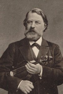 Retrato do violinista e compositor Joseph Joachim 1831-1907. de Unbekannt