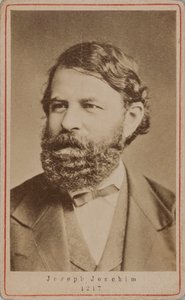 Retrato do violinista e compositor Joseph Joachim 1831-1907 , 1870s. de Unbekannt