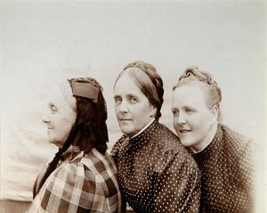Retrato, de, três mulheres, rússia, 1890s de Unbekannt