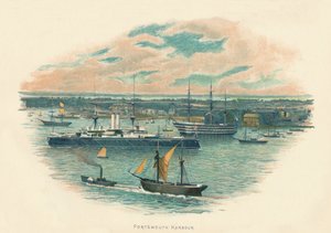 Porto de Portsmouth, c1890 de Unbekannt