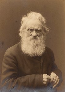 Retrato posado de um velho, Landskrona, Suécia, 1910 de Unbekannt