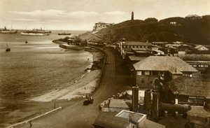 Post Office and Bay, Aden, c1918-c1939. de Unbekannt