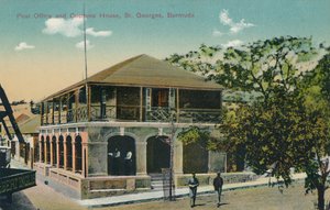 Correios e alfândega, St. Georges, Bermudas, início do século XX. de Unbekannt