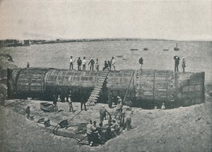 Preparando-se para o lançamento, 1877, 1910 de Unbekannt