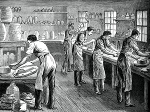 Pressers no trabalho, c1880 de Unbekannt