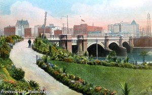 Princes Bridge, Melbourne, Austrália, 1912 de Unbekannt